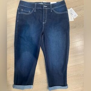 Cleo Dark Blue Straight Leg Jeans
